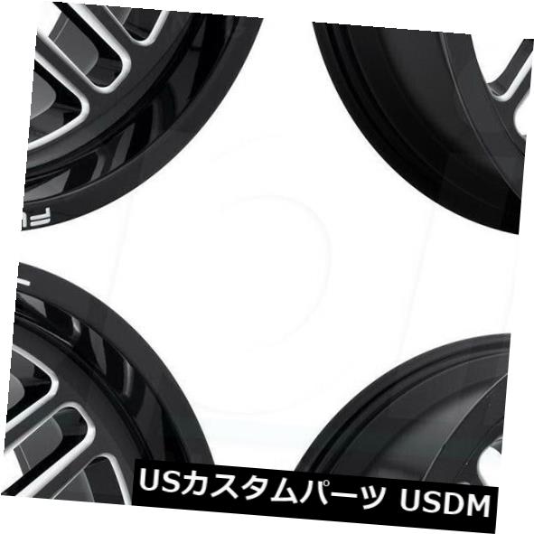ホイール 4本セット 20x10 Fuel Ignite D662 6x5.5 / 6x139.7 -19ブラックミルドホイールリムセット（の通販は 244,200円