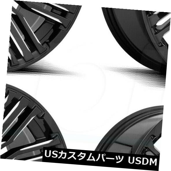 ホイール 4本セット 20x10 Fuel Schism D649 5x5.5 / 5x150 -18ブラックミルドホイールリムセット（4）の通販は