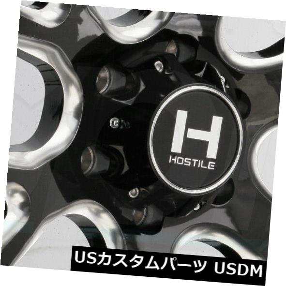 ホイール 4本セット 20x9敵対的H113レイジ5x150 0ブラックミルドホイールリムセット（4）  20x9 Hostile H113の通販は
