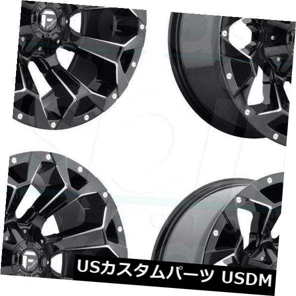 ホイール 4本セット 20x9燃料突撃D576 8x6.5 / 8x165.1 20グロスブラックホイールリムセット（4）  20x9 Fuの通販は 236,280円