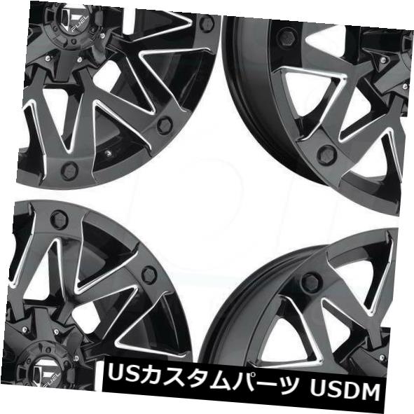 ホイール 4本セット 20x9フューエルアンブッシュD555 5x4.5 / 5x5 / 5x12  7 1ブラックミルドホイールリムセットの通販はホイール