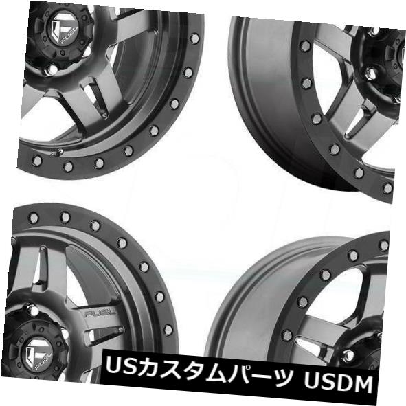 ホイール 4本セット 20x9燃料Anza D558 6x5.5 / 6x139.7 19 GunMetal Wheels Rims Setの通販は 236,280円