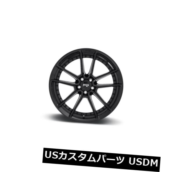 ホイール 4本セット 19x9.5 ET40ニッチM223 Dfs 5x120ブラックリム（4個セット）  19x9.5 ET40 Nichの通販は