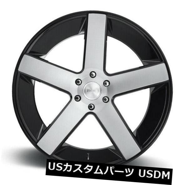 ホイール 4本セット 22x9.5 ET11ダブS217バラー5x127ブラックブラッシュリム（4個セット）  22x9.5 ET11 Du
