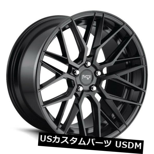 ホイール 4本セット 19x8.5 ET35ニッチM190ガンマ5x120マットブラックリム（4個セット）  19x8.5 ET35 Nicの通販は