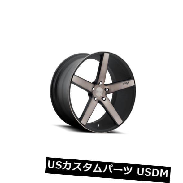 ホイール 4本セット 19x8.5 ET42ニッチM134ミラノ5x112ブラックマシニングリム（4個セット）  19x8.5 ET42 Nの通販は