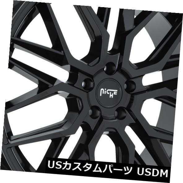 ホイール 4本セット 22x10.5 ET45ニッチM224ガンマ5x130ブラックホイール（4個セット）  22x10.5 ET45 Ni