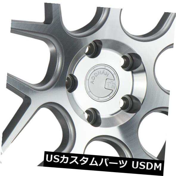 ホイール 4本セット 19x8.5 / 19x9.5 Aodhan Rims LS002 5x120 +35シルバー加工面（4個セット）  の通販は