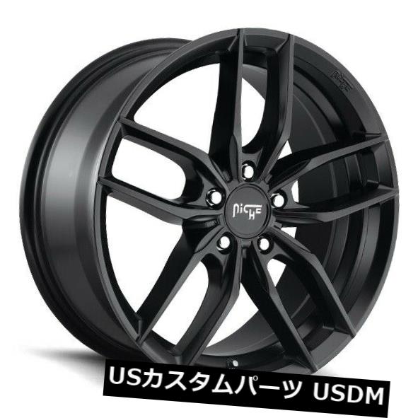 ホイール 4本セット 19x8.5 ET25ニッチM203 Vosso 5x112マットブラックリム（4個セット）  19x8.5 ET25の通販は 208,560円