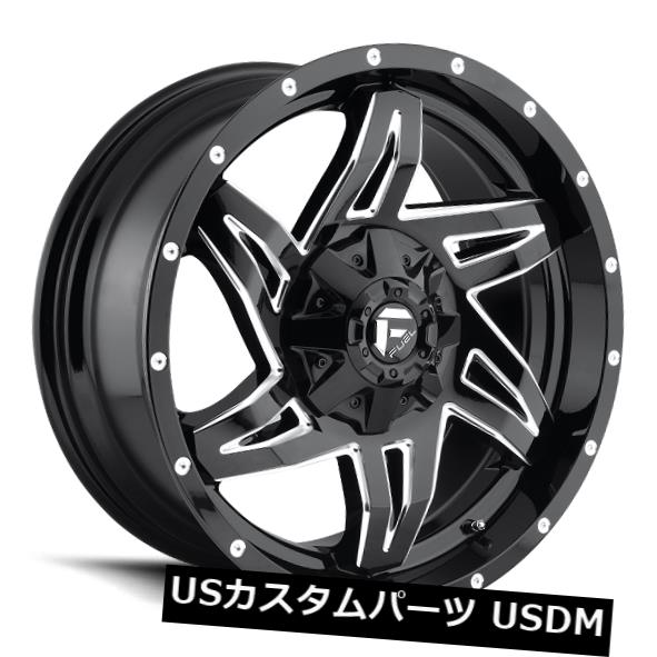ホイール 4本セット 20x9 ET1 Fuel D613 Rocker 6x135 / 6x139.7 Black Milled Wheeの通販は 236,280円