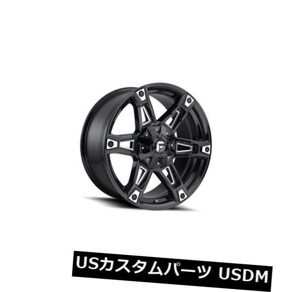 ホイール 4本セット 20x9 ET1 Fuel D622 Dakar 6x135 / 6x139.7ブラックミルドホイール（4個セット） の通販は