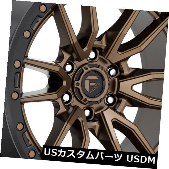 ホイール 4本セット 20x9 ET20 Fuel D681 Rebel 6x139.7 Bronze w / Black Lip Wheeの通販は 236,280円