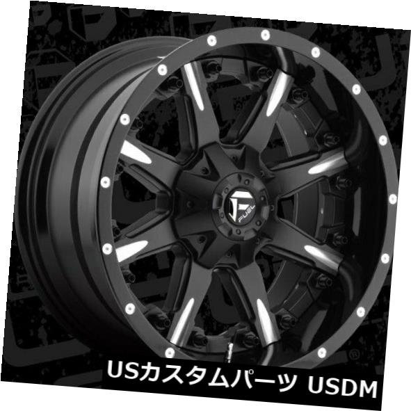 ホイール 4本セット 20x10 ET-19燃料D251 Nutz 8x180ブラックミルドリム（4個セット）  20x10 ET-19 Fの通販は 703,560円