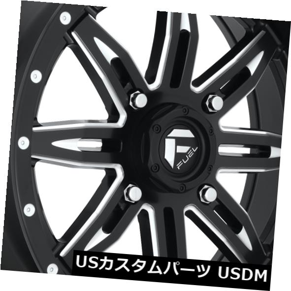 ホイール 4本セット 18x7 ET13燃料D567致死4x156ブラックミルドリム（4個セット）  18x7 ET13 Fuel D567の通販は