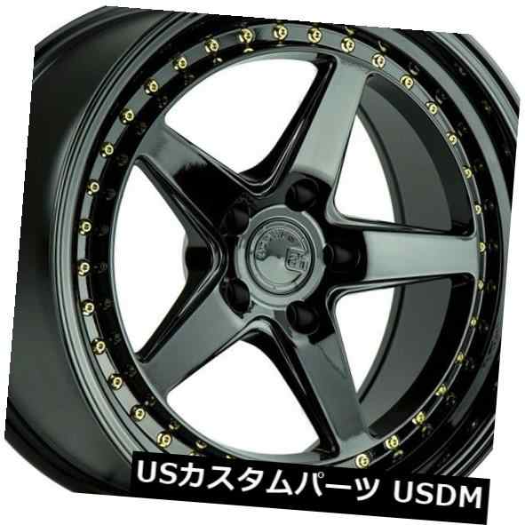 ホイール 4本セット 19x9.5 +22 Aodhan DS05 5x114.3グロスブラックリム（4個セット） 19x9.5 +22 の通販はau  PAY マーケット - USパーツ取り扱い専門 USDM | au PAY マーケット－通販サイト