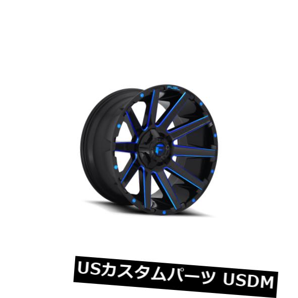 ホイール 4本セット 20x9 ET2 Fuel D644 Contra 6x135 / 6x139.7 Black w / Candy Bの通販は
