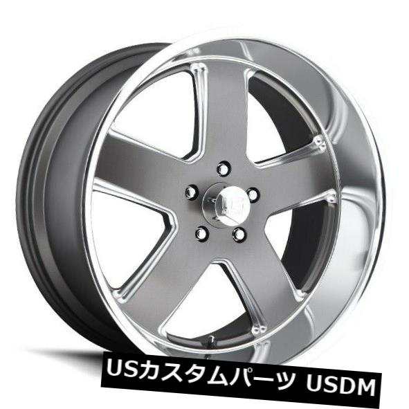 ホイール 4本セット 22x11 ET18 US Mag U118 Hustler 5x127マット無煙炭ホイール（4個セット）  22x1の通販は