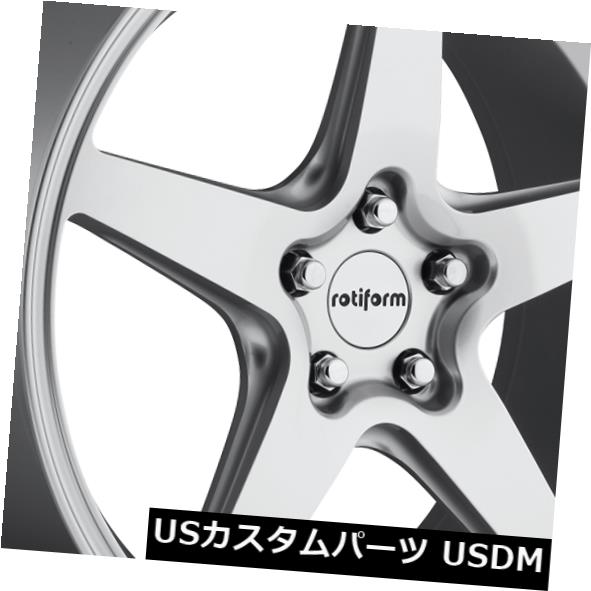 ホイール 4本セット 19x8.5 ET35 Rotiform R147 Wgr 5x120シルバーホイール（4個セット）  19x8.5