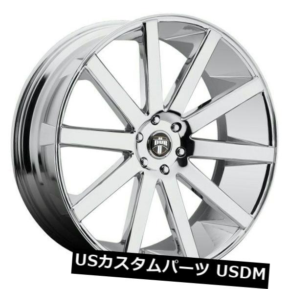 ホイール 4本セット 24x10 ET30ダブS120ショットカラー6x139.7クロームリム（4個セット）  24x10 ET30 Dubの通販は 316,602円