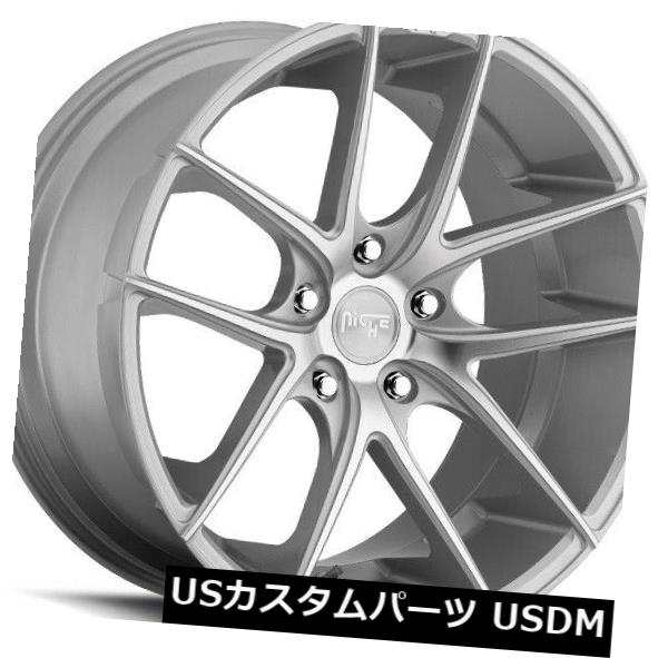 ホイール 4本セット  19x9.5 ET35 Niche M131 Targa 5x120 Silver &amp; Machined Wの通販は