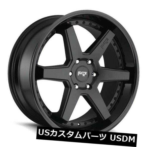 ホイール 4本セット 22x10 ET30 Niche M192 Altair 6x135マットブラックw /ブラックホイール（4個セット）の通販は