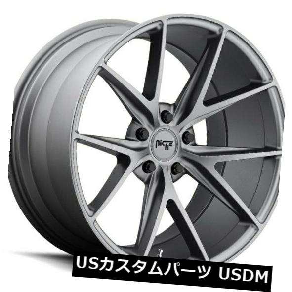 ホイール 4本セット 19x8.5 ET40ニッチM116 Misano 5x108マット無煙炭ホイール（4個セット）  19x8.5 ETの通販は