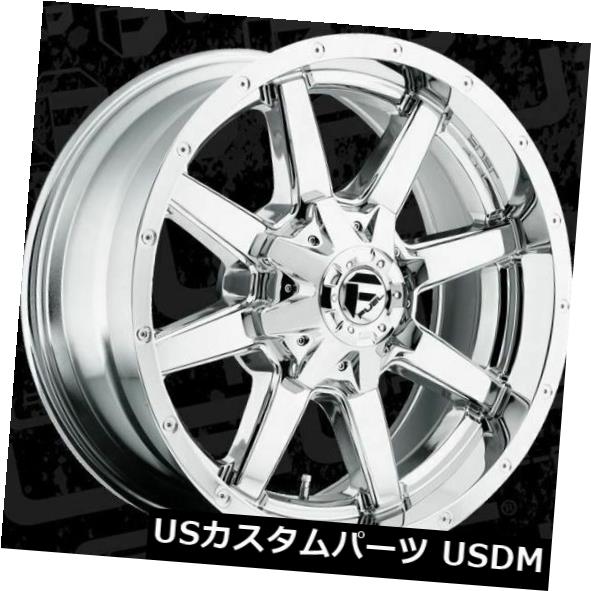 ホイール 4本セット 20x8.25 ET-240 Fuel D536 Maverick 8x165.1 Chrome Rims（4個セットの通販は