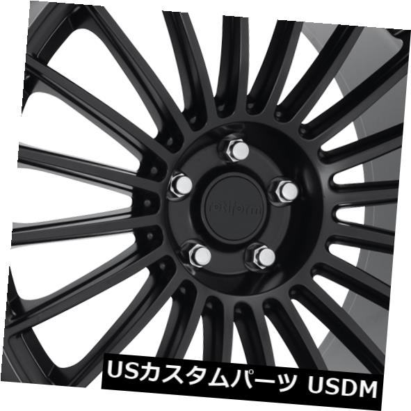 ホイール 4本セット 18x8.5 ET30 Rotiform R157 Buc 5x112マットブラックリム(4個セット) 18x8.5の ...