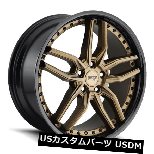 ホイール 4本セット 20x9F / 10.5R NICHE METHOS M195 5x112  38/40ブロンズリム（4個セット）