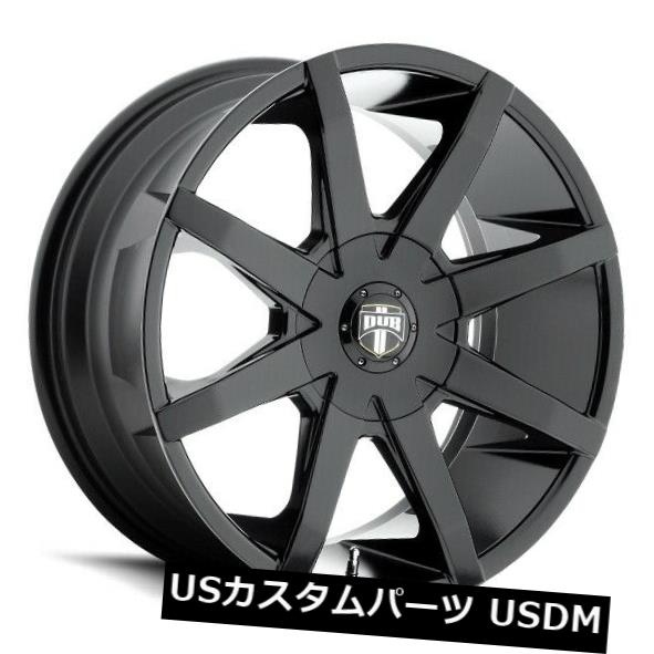 ホイール 4本セット 20x8.5 ET42ダブS110プッシュ6x115 / 6x120ブラックホイール（4個セット）  20x8.5 Eの通販は
