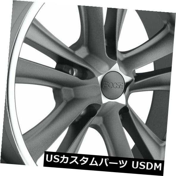 ホイール 4本セット 18x9.5 ET1 Foose F099ナックル5x120.7マット無煙炭ホイール（4個セット）  18x9.5 Eの通販は