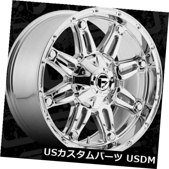 ホイール 4本セット 20x9 ET1燃料D530人質5x139.7 / 5x150クロームリム（4個セット）  20x9 ET1 Fuelの通販は