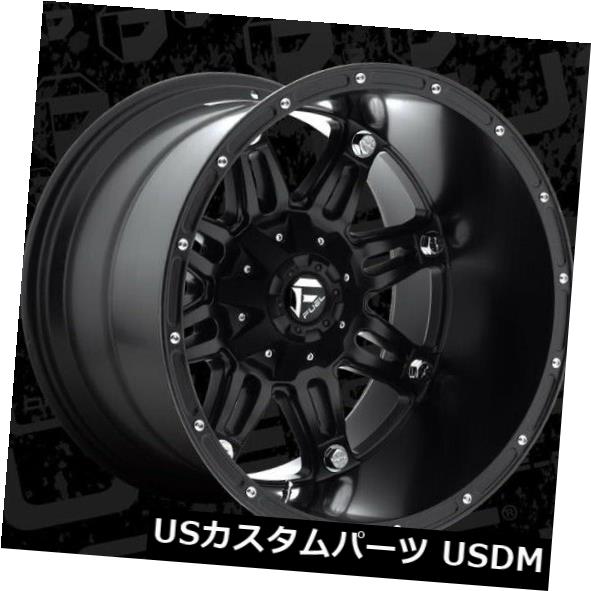 ホイール 4本セット 20x14 ET-76燃料D531人質8x170マットブラックホイール（4個セット）  20x14 ET-76 Fueの通販は