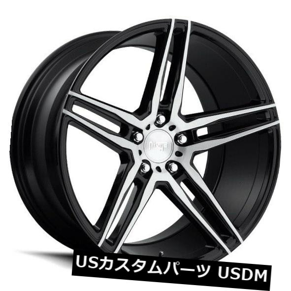 ホイール 4本セット 19x8.5 ET45ニッチM169トリノ5x114.3ブラックマシニングリム（4個セット）  19x8.5 ET45