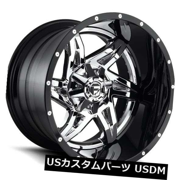 ホイール 4本セット 20x12 ET-43燃料D272ロッカー6x135 / 6x139.7クロームリム（4個セット）  20x12 ETの通販は