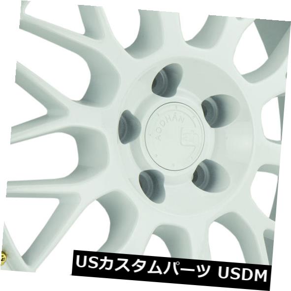 ホイール 4本セット 18x9.5 +30 Aodhan AH02 5x114.3ホワイトマシニングドリップホイール（4個セット） 18xの通販は