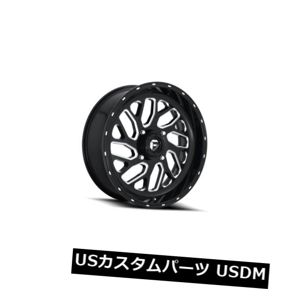 ホイール 4本セット 22x7 ET13 Fuel D581 Triton 4x136 Black Milled Wheels（4個セット）の通販は