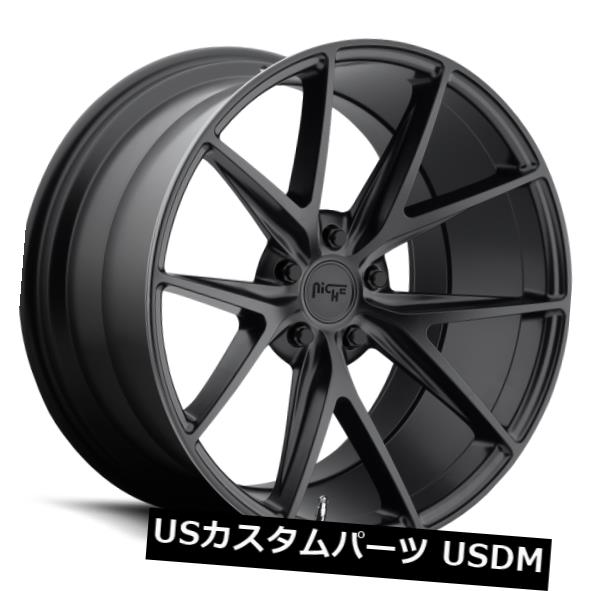 ホイール 4本セット 22x10.5 ET40ニッチM117 Misano 5x114.3マットブラックホイール（4個セット）  22x10 513,480円