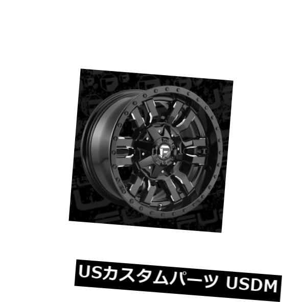 ホイール 4本セット 17x9 ET-12燃料D595スレッジ6x135 / 6x139.7ブラックミルドリム（4個セット）  17x9 Eの通販は 203,940円