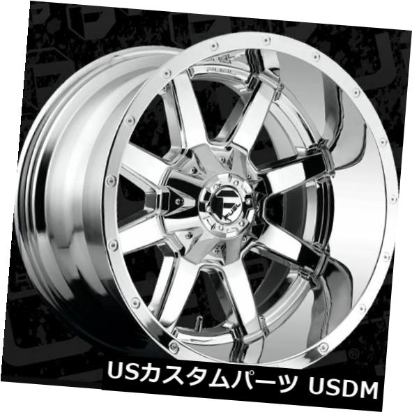 ホイール 4本セット 22x12 ET-44 Fuel D536 Maverick 6x135 / 6x139.7クロームホイール（4個セッの通販は
