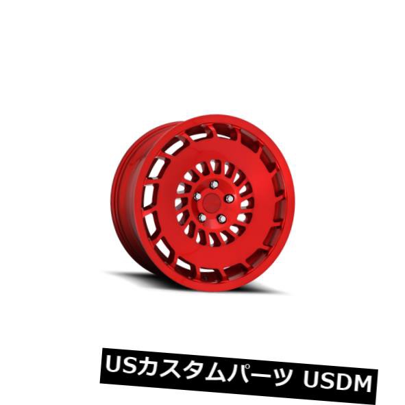 ホイール 4本セット 18x8.5 ET45 Rotiform R108 Ccv 5x112キャンディレッドリム（4個セット）  18x8.の通販は