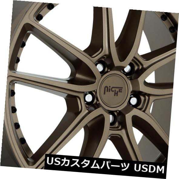 ホイール 4本セット 18x9.5 ET48 Niche M222 DFS 5x112ブロンズホイール（4個セット）  18x9.5 ET4の通販は