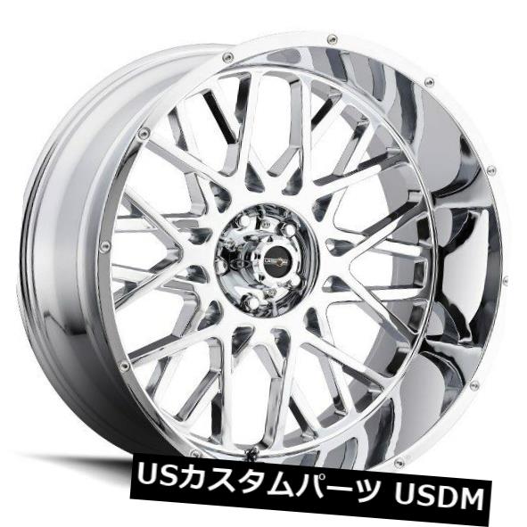 ホイール 4本セット 24X12 Vision 412ロッカー6x139.7 ET-51クロームホイール（4個セット）  24X12 Visの通販は 302,940円