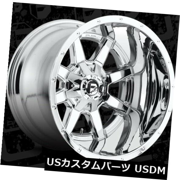 ホイール 4本セット 20x14燃料D536 Maverick 8x165.1 ET-76クロムリム（4個セット）  20x14 Fuel の通販は