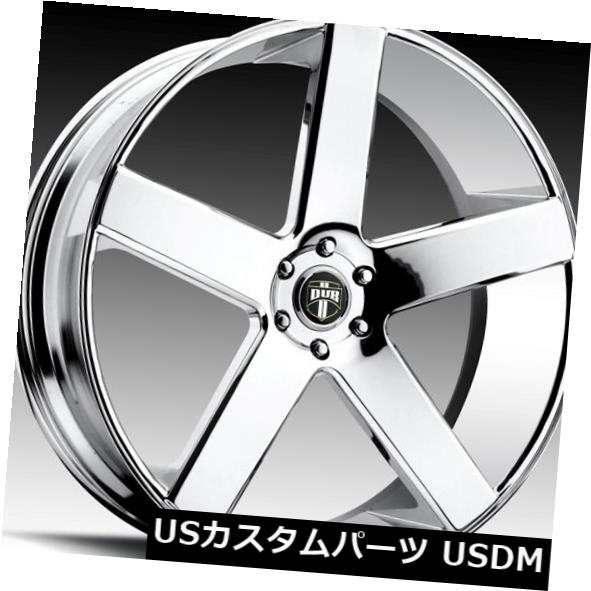 ホイール 4本セット 22x9.5ダブバラーS115 5x5.0 ET11クロームホイール