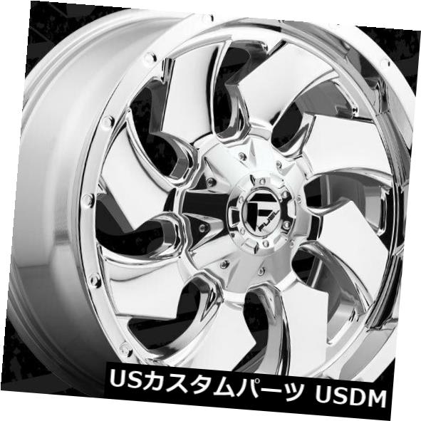 ホイール 4本セット 22x10 Fuel D573 Cleaver 6x135 / 6x139.7 ET-18 Chrome Rims（4の通販は
