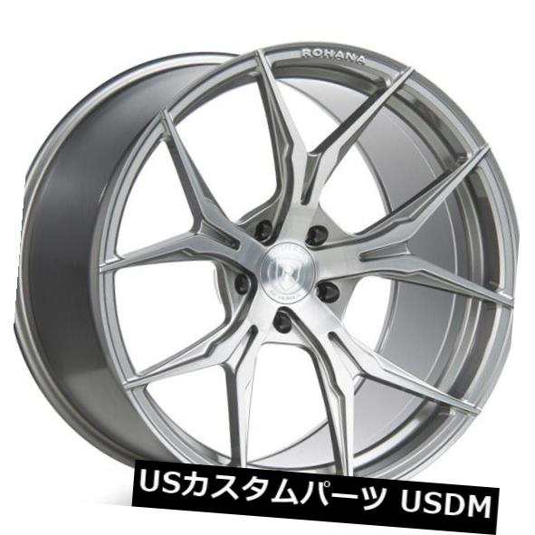 ホイール 4本セット Rohana 20x11 RFX5 5X114 +28ブラッシュドチタンリム（4個セット）  Rohana 20x11の通販は