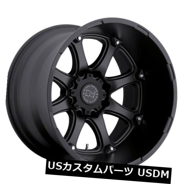 ホイール 4本セット 22x14ブラックRhino Glamis 8x165 ET-74マットブラックホイール（4個セット）  22x14 の通販は