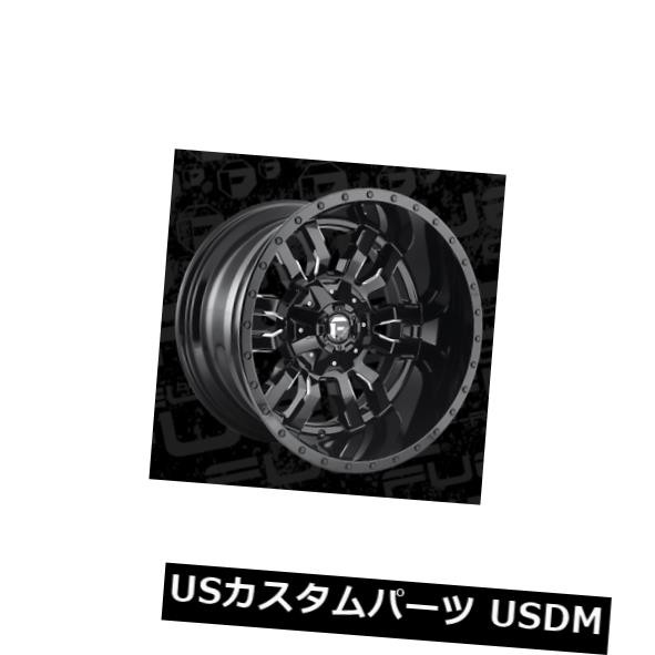 ホイール 4本セット  20x12 Fuel D595 Sledge 5x114.3/5x127 ET-44 Black &amp; Milの通販は