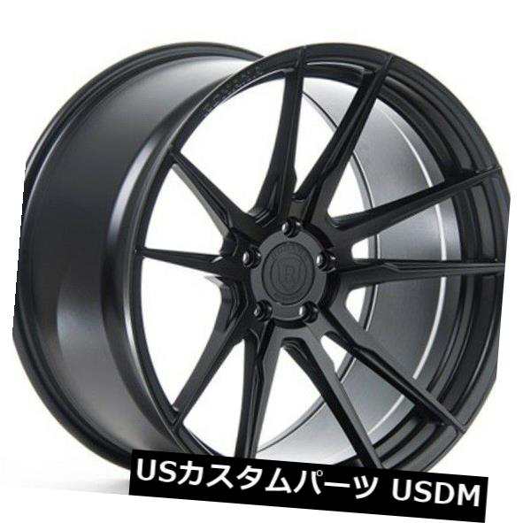 ホイール 4本セット 19x8.5 / 9.5 Rohana RF2 5x112 +42/45マットブラックホイール（4個セット）  19xの通販は